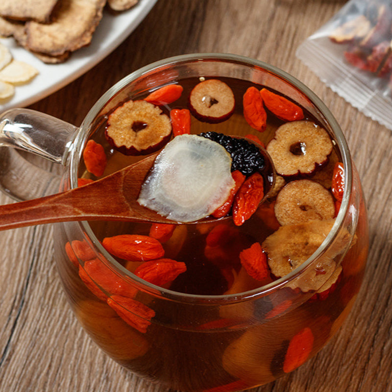 Mknytea-Ginseng Five Treasures Tea | Boost Energy & Immunity &Prevent hair loss, regulate kidneys, improve sleep