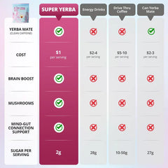zooone Super Yerba | Yerba Mate Instant Tea Powder |  RASPBERRY LEMONADE Flavor | 30 Servings  LJ