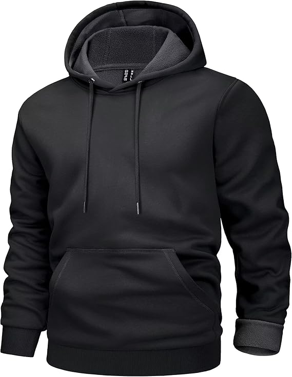 MAGCOMSEN Men's Active Hoodies Fleece Lined Sweatshirts Casual Athletic Workout Pullover With Kangaroo Pocket